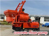 পাম্প সহ পোর্টেবল কংক্রিট মিক্সার